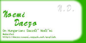 noemi daczo business card